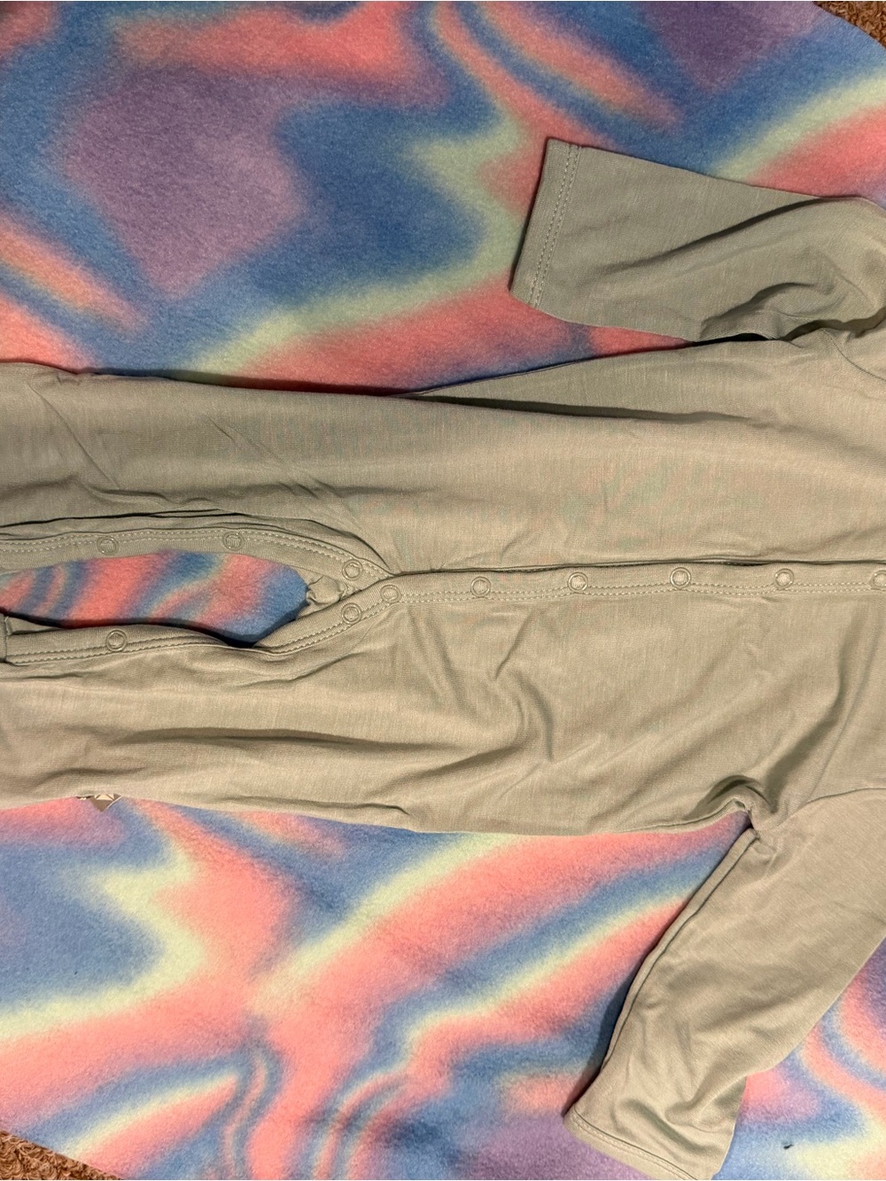 Kyte BABY Sage Green Long Sleeve One-Piece - Picture 7 of 13